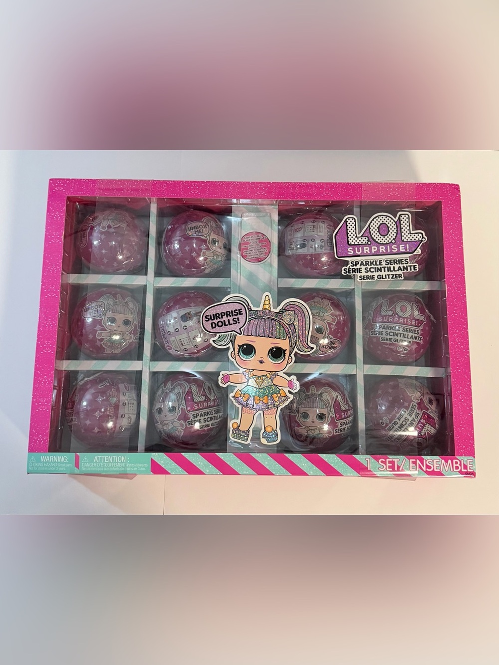 Lol Surprise Sparkle Series Glitter Dolls Mystery Set of 12 Suitcase Christmas